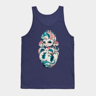 Cute Kawaii Chibi Octopus Mermaid Tank Top